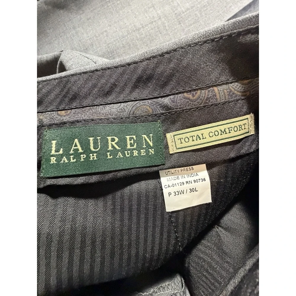 Lauren Ralph Lauren Pants‎ Mens 33x30 Gray Wool Total Comfort